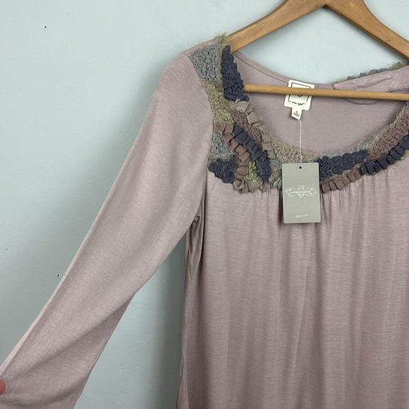 NWT Anthropologie 1.9 One September Ruffle Trim Top Sz S - Picture 4 of 8